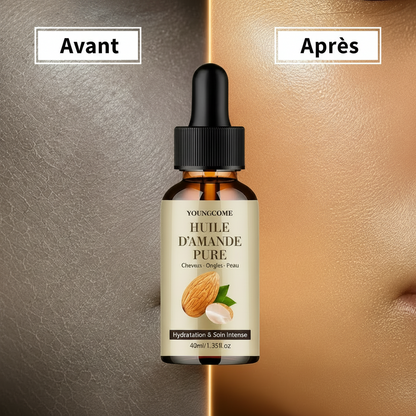 Huile d’amande naturelle pour peau et cheveux