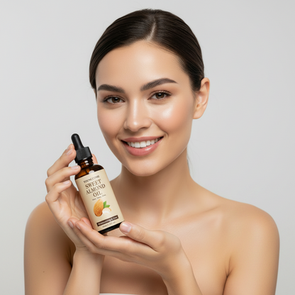 Huile d’amande naturelle pour peau et cheveux